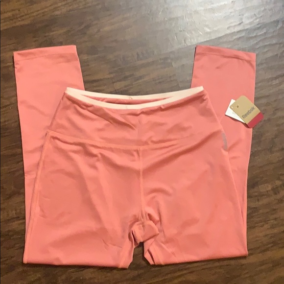 NWT Pink Reebok 7/8 Length Leggings - Picture 1 of 4